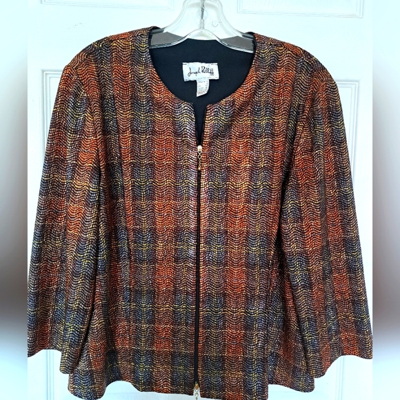 Joseph Ribkoff zipped blazer - Picture 1 of 5